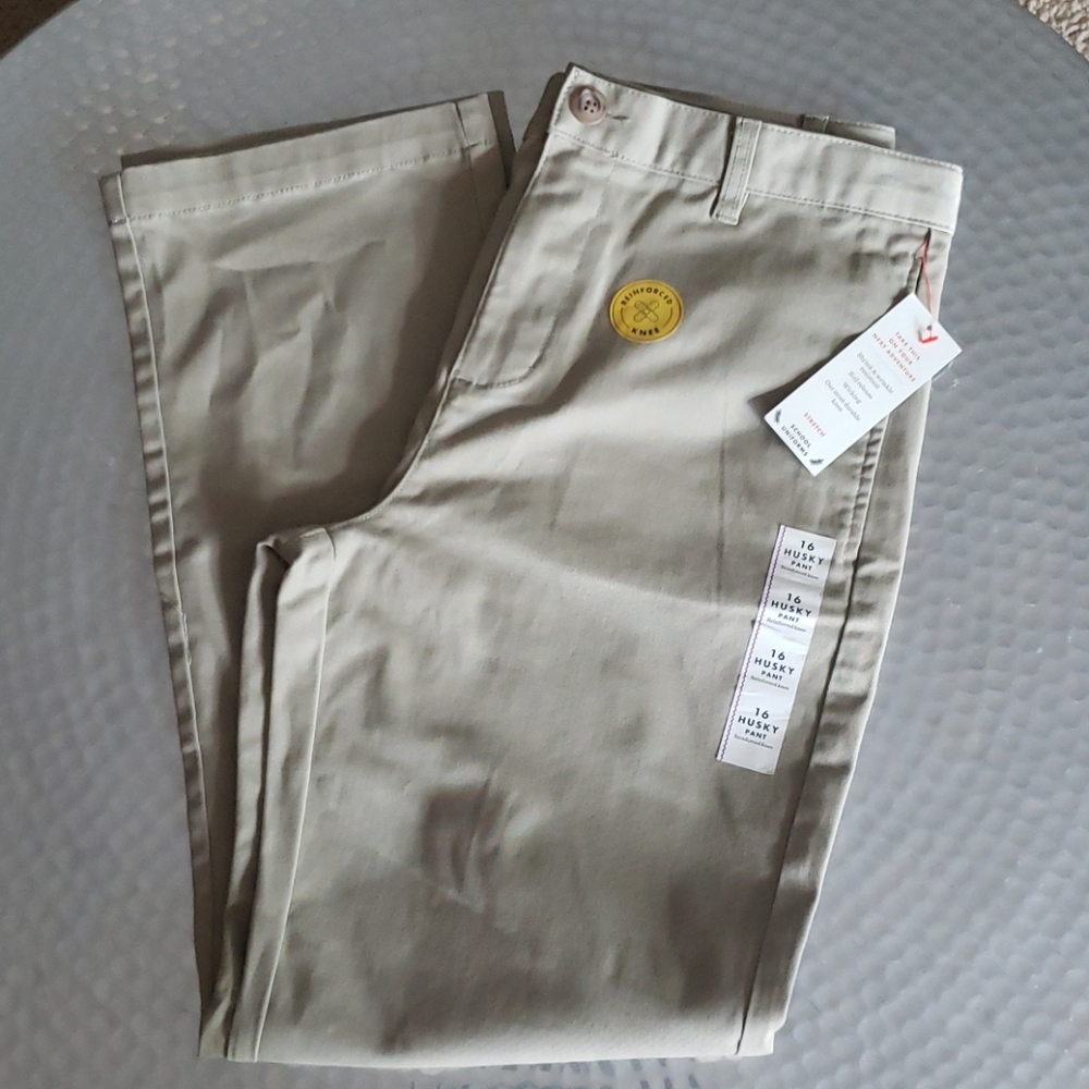 Cat and Jack school uniforms boys pants 16 husky